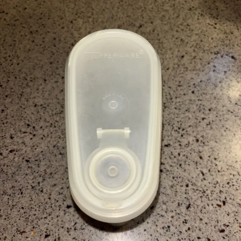 Vintage 1 Quart TUPPERWARE Store & Pour #792-2 Beverage Buddy Flip Top Lid 564-1